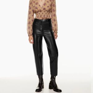 The Melina™ Cropped Pant ~ Aritzia Wilfred Vegan Leather